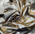Metallic Gold Snake Print 1.2 Oz Leather Lambskin Hides (5 - 7 Square Feet)