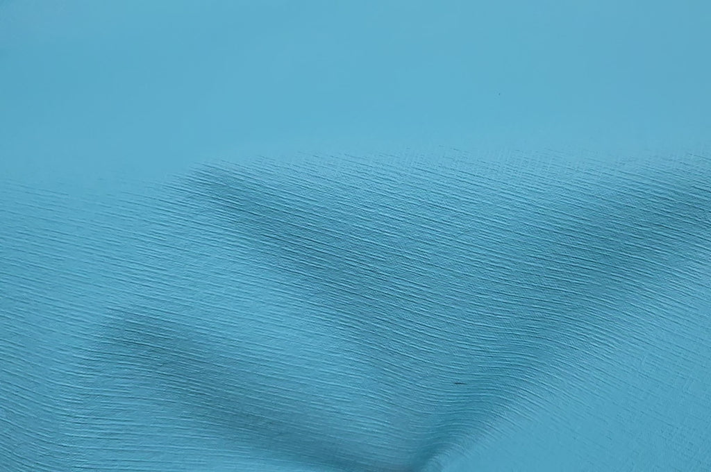 Sky Blue Saffiano Print 2 - 3 Oz Leather Quarter Hides (7 - 8 Square Feet)