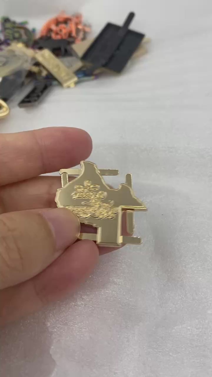 "Handmade in Texas" Zinc Alloy Bag Tags