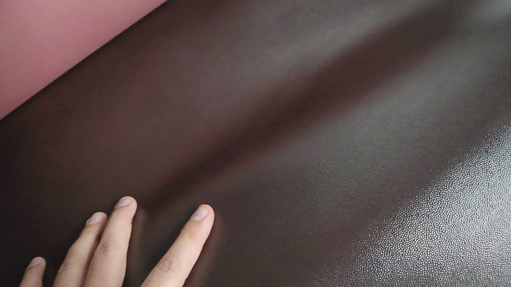 Dark Burgundy Caviar Print Calf Sides 2.5 Oz Leather (13-14 Square Feet)