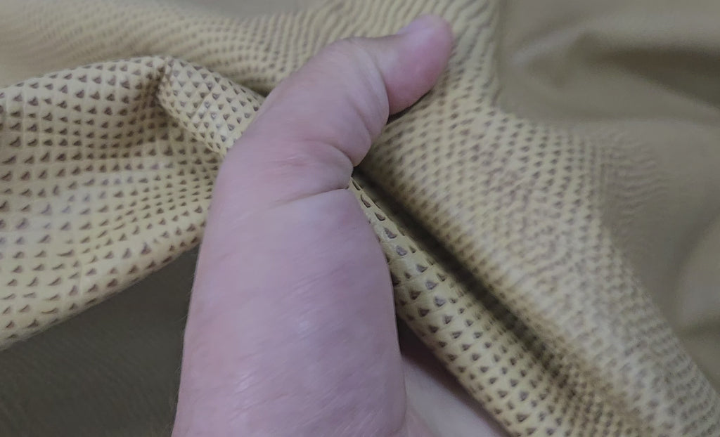 Light Tan Python Print 2.5 - 3 Oz Leather Hides