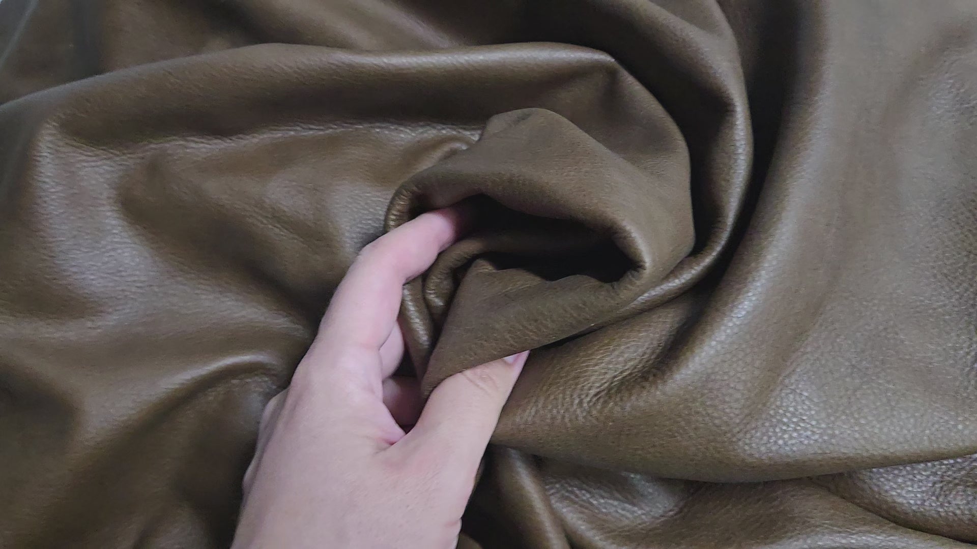 Olive Brown 3 Oz Leather Quarter Hides (12 Square Feet)