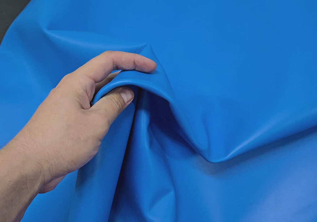 Azure Blue 3 - 4 Oz Leather Quarter Hides (10 - 11 Square Feet)
