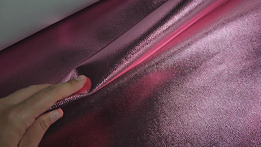 Metallic Light Pink 2.5 Oz Calf Leather