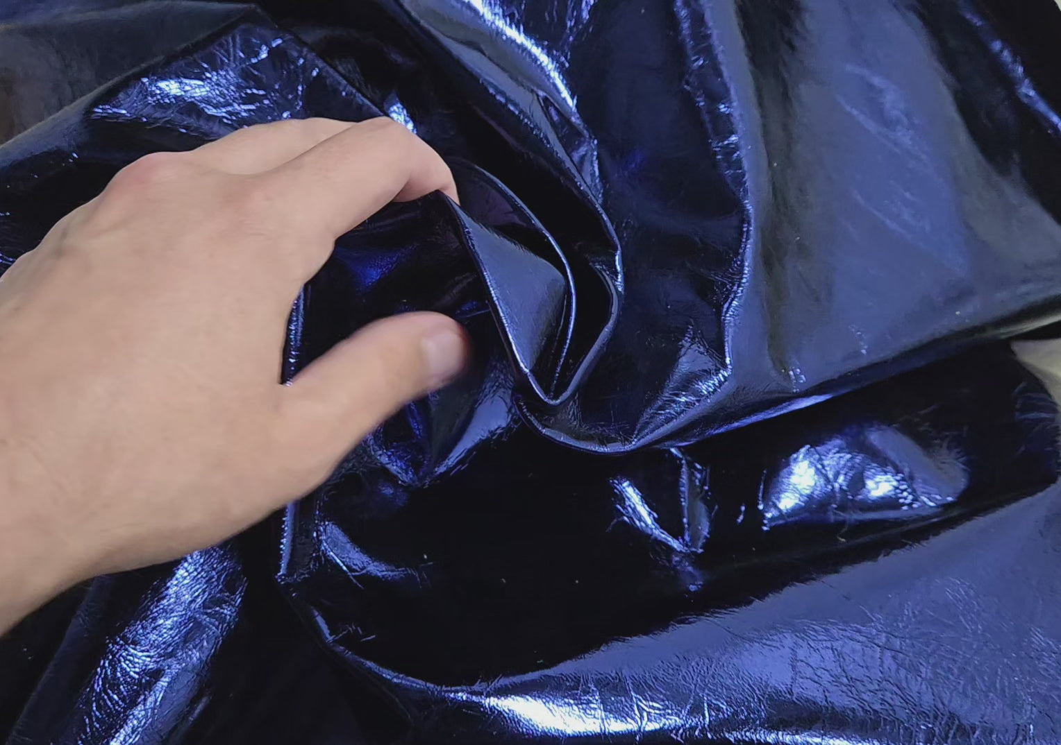 Metallic Royal Blue 1 Oz Leather Lambskins (5 - 6 Square Feet)