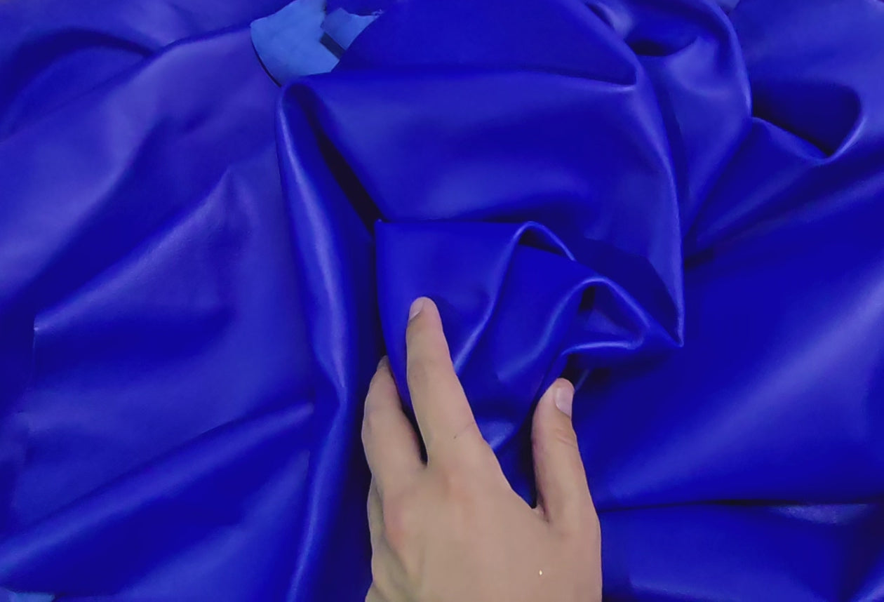 Electric Blue 2 Oz Leather Lambskins