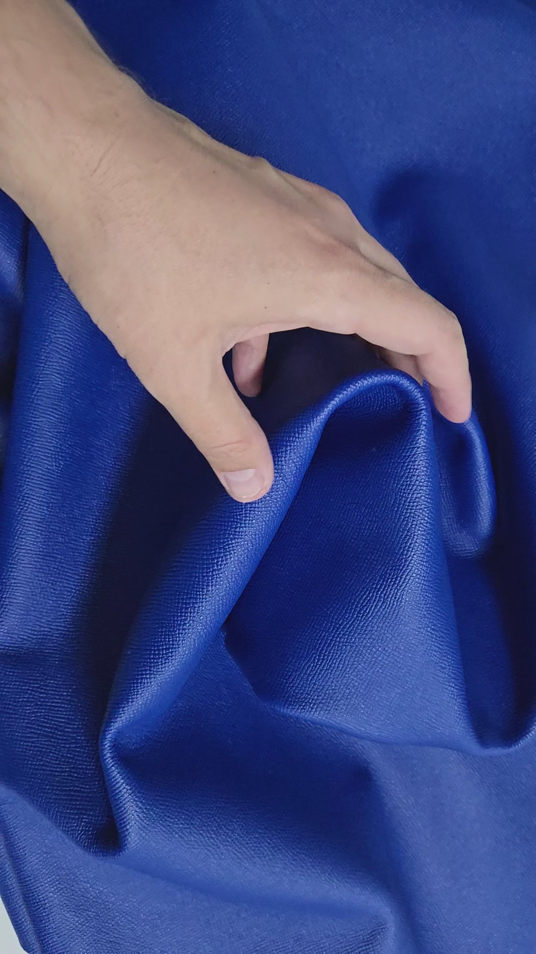 Royal Blue Italian Epsom Print 3 Oz Leather Quarter Hides (9 - 10 Square Feet)