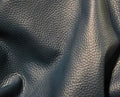 Premium Italian Pebble Grained 3 - 4 Oz Leathers - Quarter Hides Prussian Blue