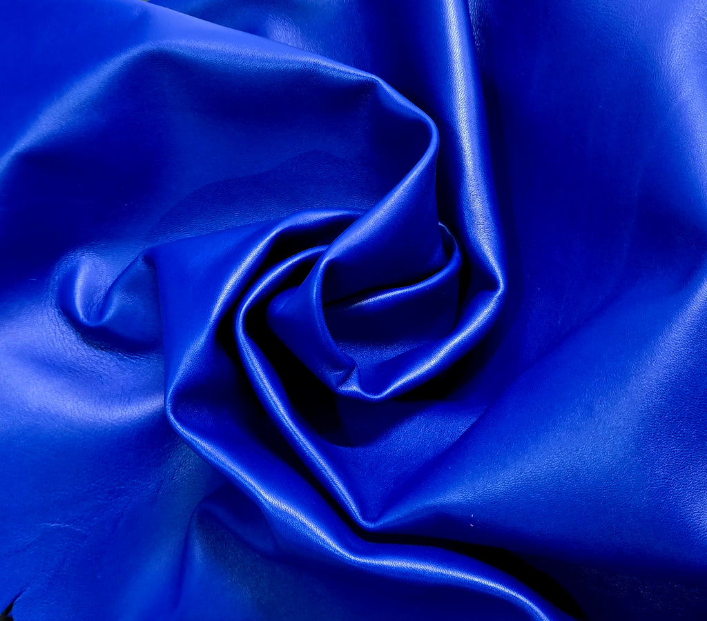 Royal Blue 2 Oz Leather Lambskins (6 - 7 Square Feet)