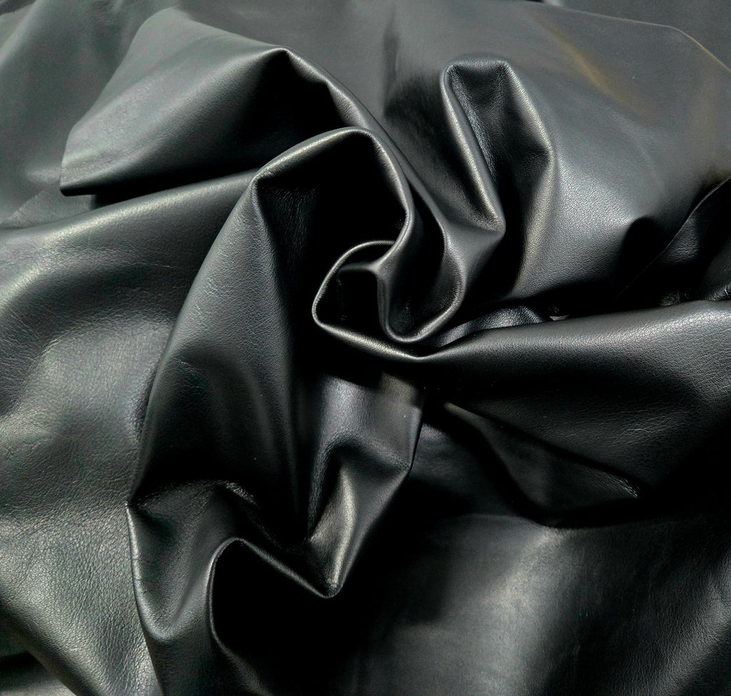 Black Nappa 2oz Lambskins (~5-6 Square Feet)