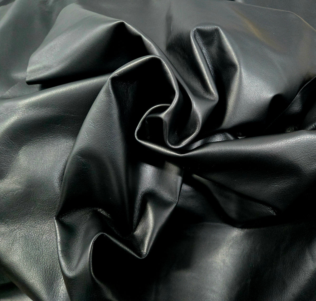 Black Nappa 2oz Lambskins (~5-6 Square Feet)