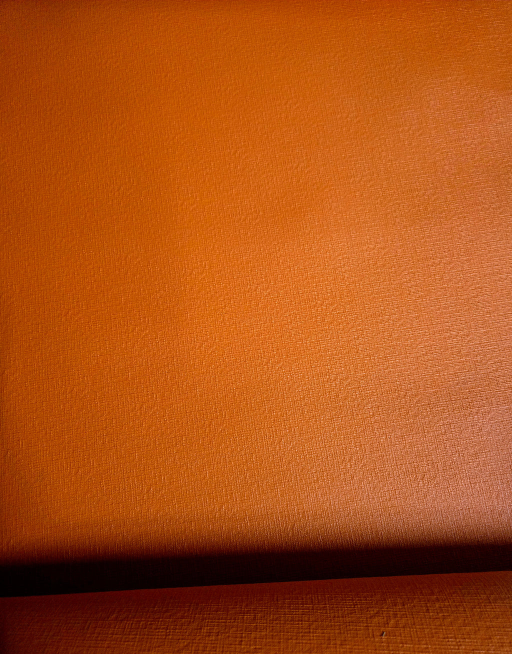 Matte Orange Saffiano Print 2.5 Oz Leather Sides (12 Square Feet)