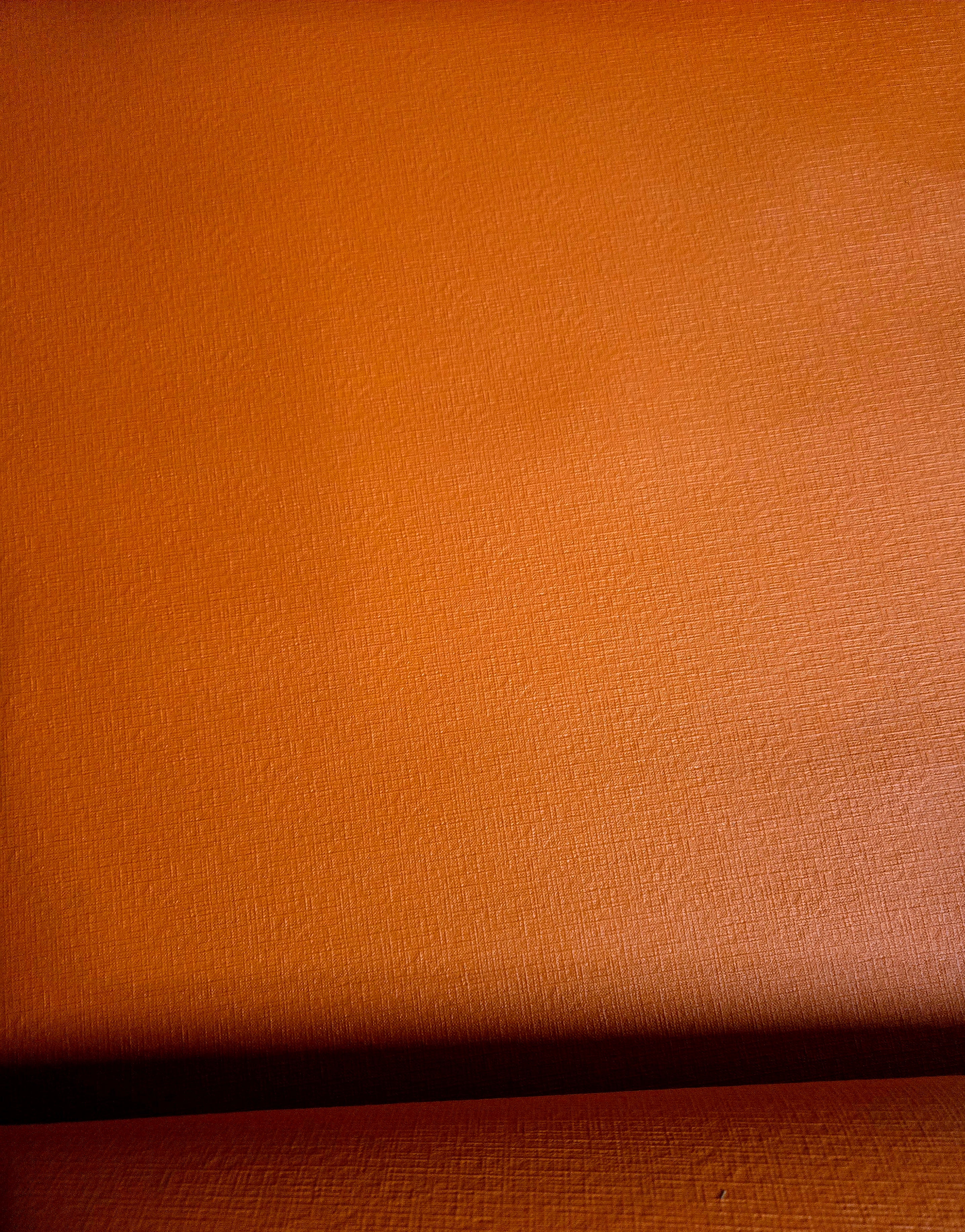 Matte Orange Saffiano Print 2.5 Oz Leather Sides (12 Square Feet)