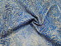 Blue Floral Embossed 2 - 3 Oz Leather