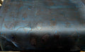 Metallic Blue Stingrays and Fish Embossed Leather Panel