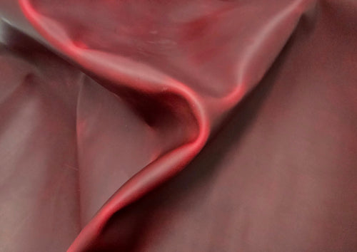 Black Cherry Pull-up 4 Oz Leather Quarter Hides