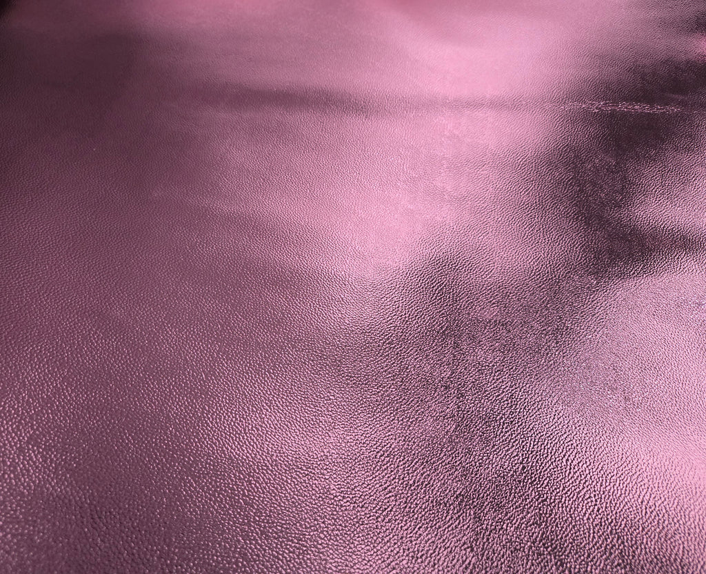 Metallic Light Pink 2.5 Oz Calf Leather