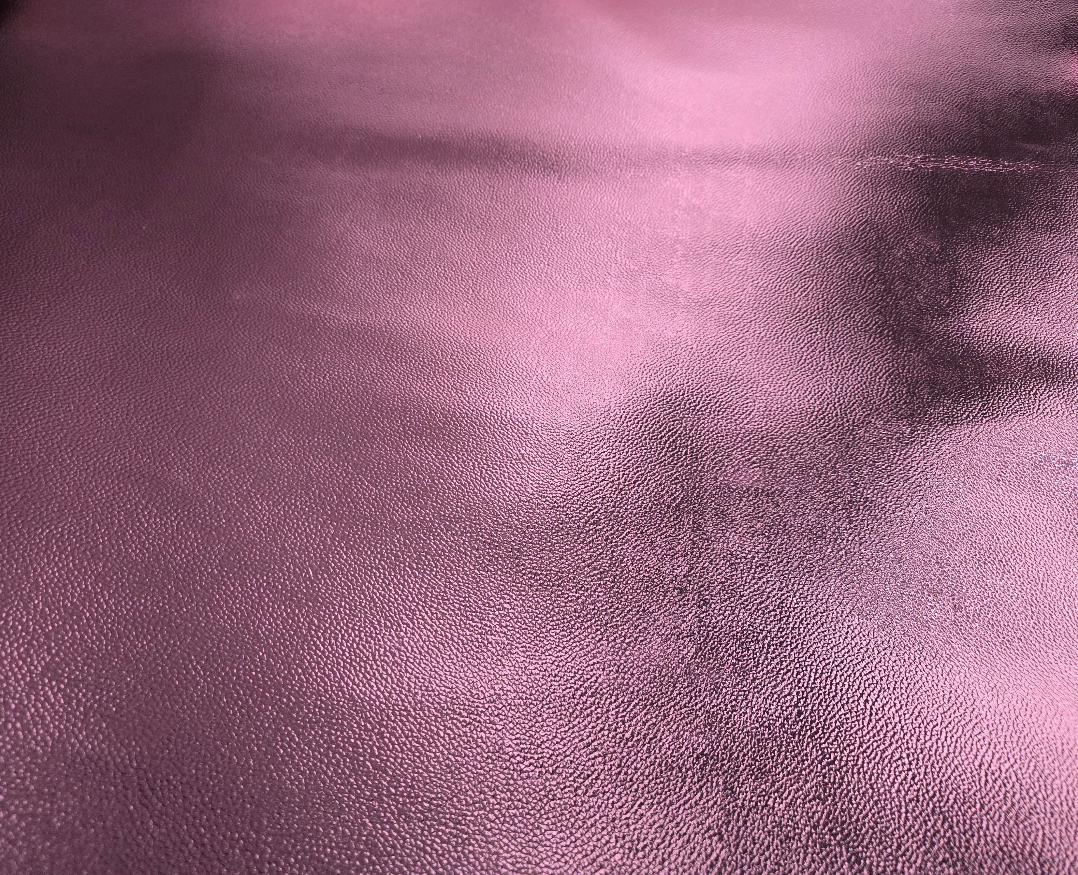 Metallic Light Pink 2.5 Oz Calf Leather