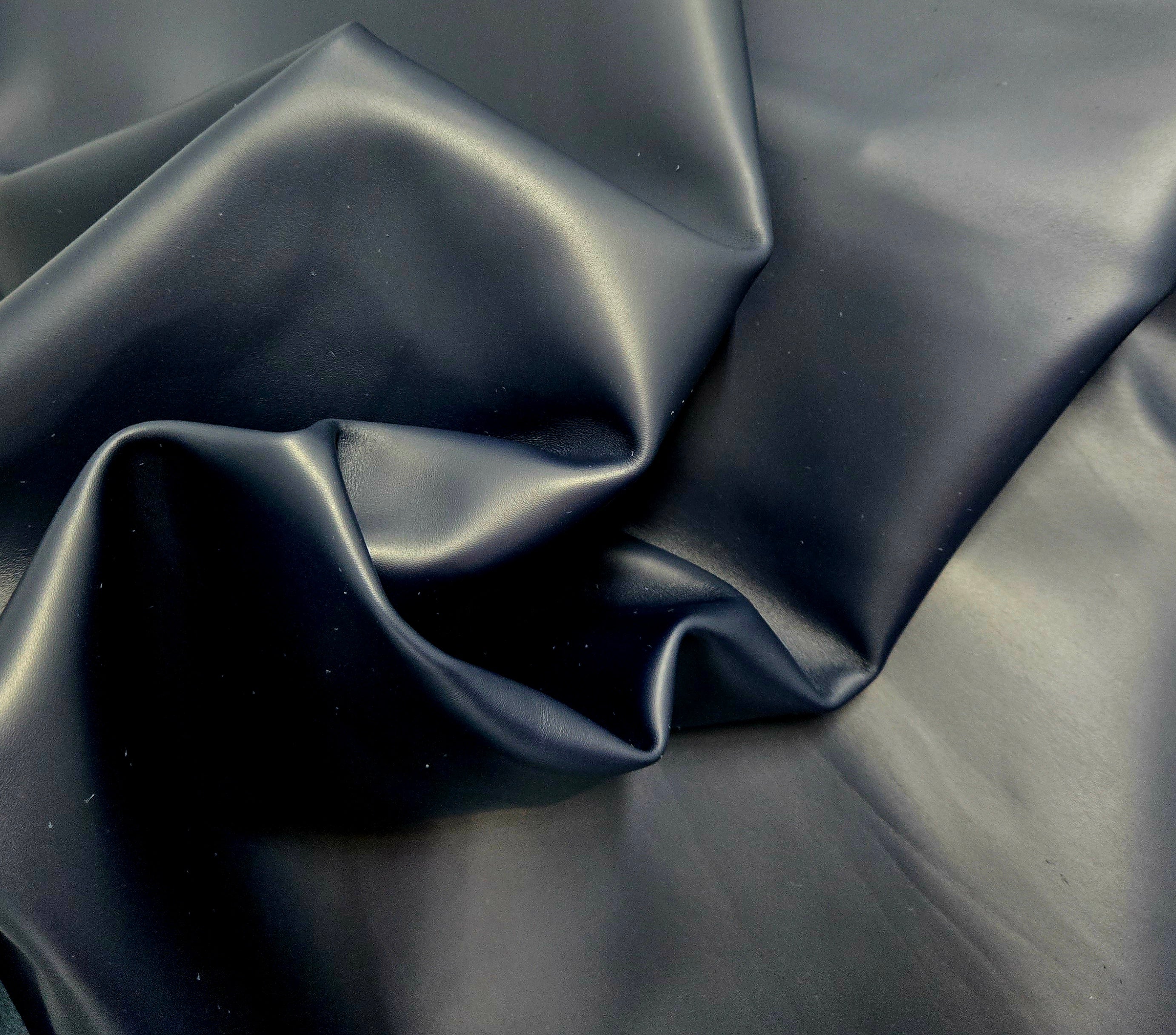 Gucci Job Lot Navy Blue 3 - 4 Oz Box Calf Leather Quarter Hides (7 - 8 Square Feet)