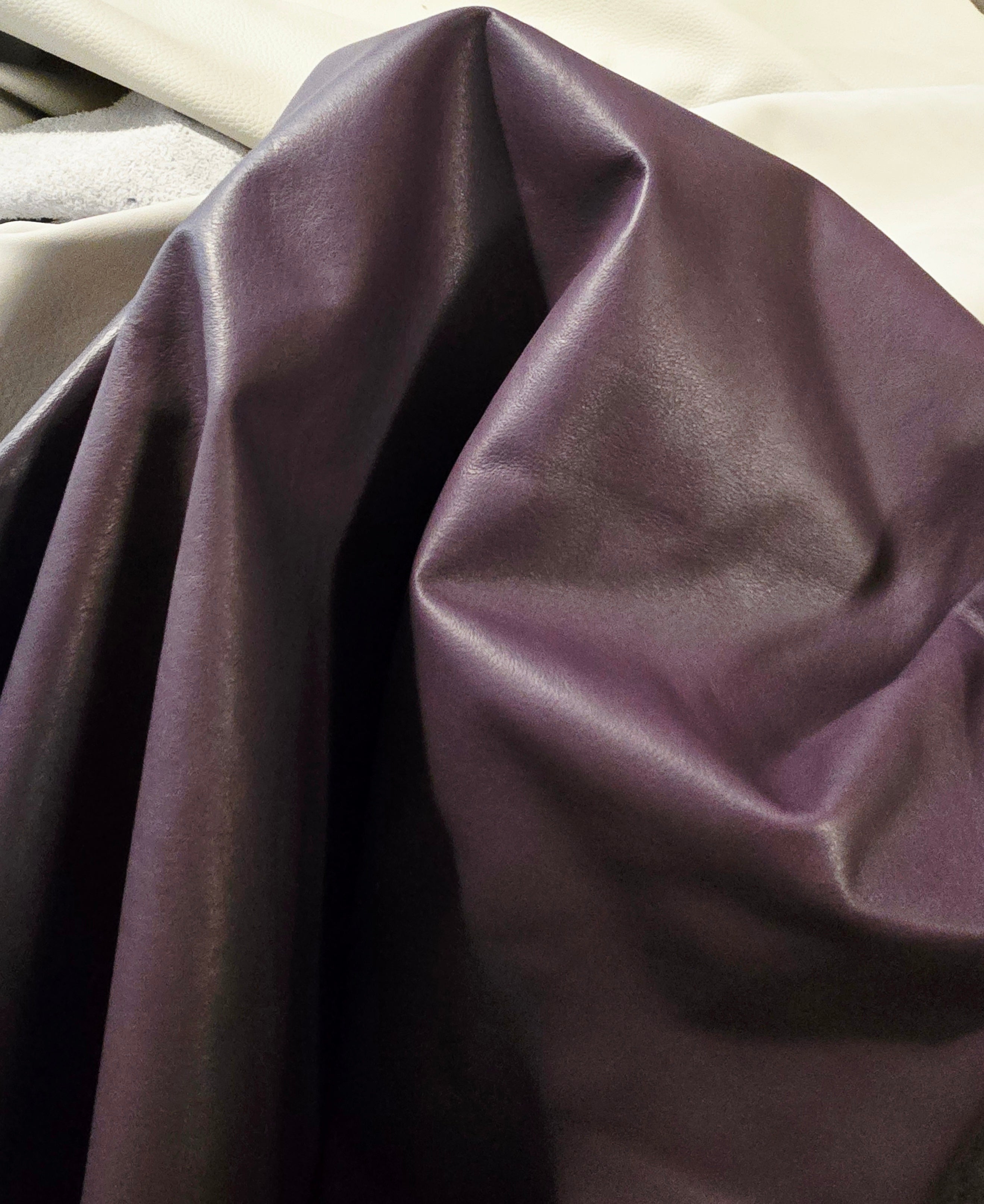 Plum Purple Leather Hides 2-3 Oz