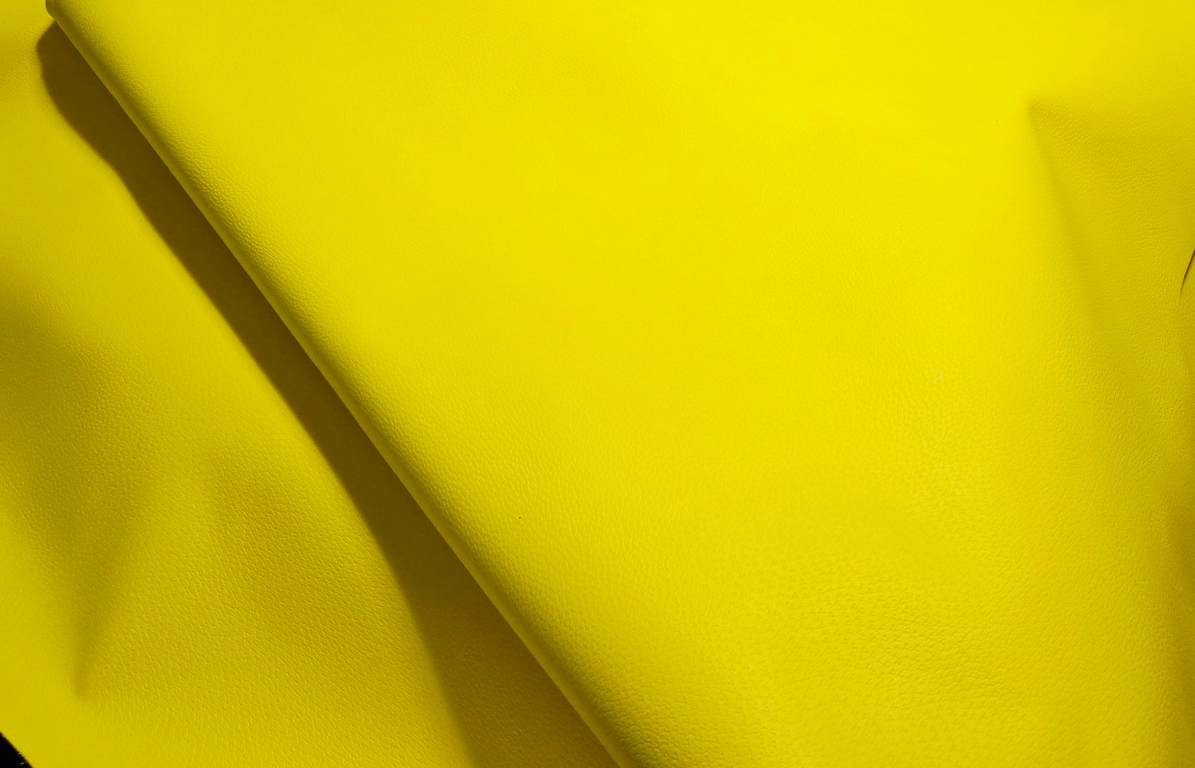 Fluorescent Yellow Pigprint 3.5 Oz Leather Quarter Hides (10 Square Feet)