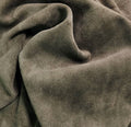 Olive Brown 3 - 3.5 Oz Water-Repellant Calf Leather Suede Quarter Hides (8 Square Feet)
