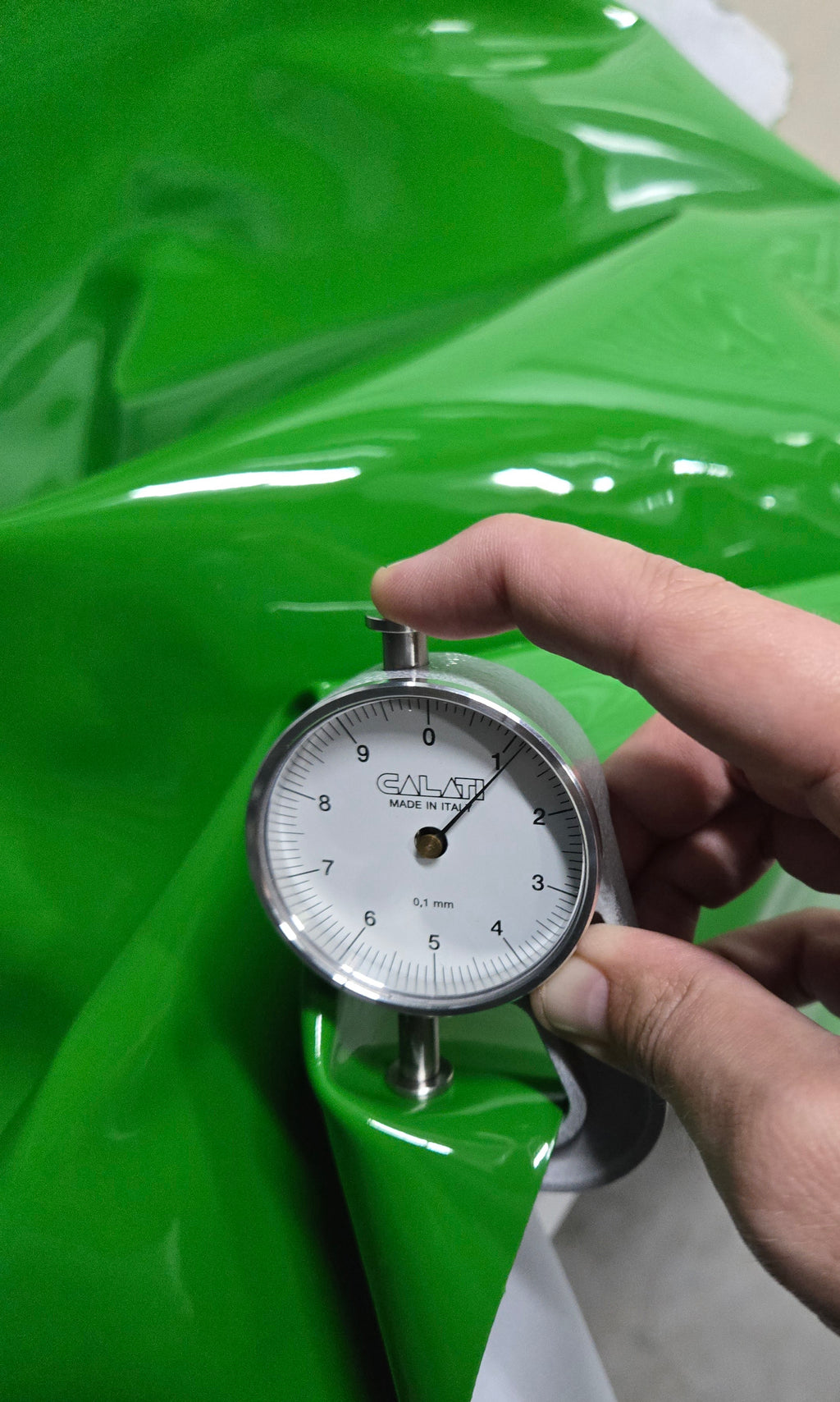 Bright Green Patent 2.5 Oz Leather Calf Hides (10 - 11 Square Feet)