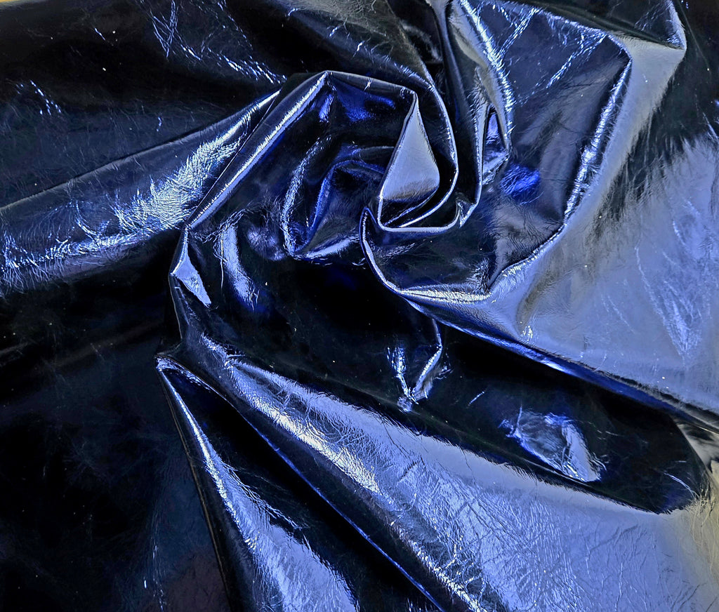 Metallic Royal Blue 1 Oz Leather Lambskins (5 - 6 Square Feet)
