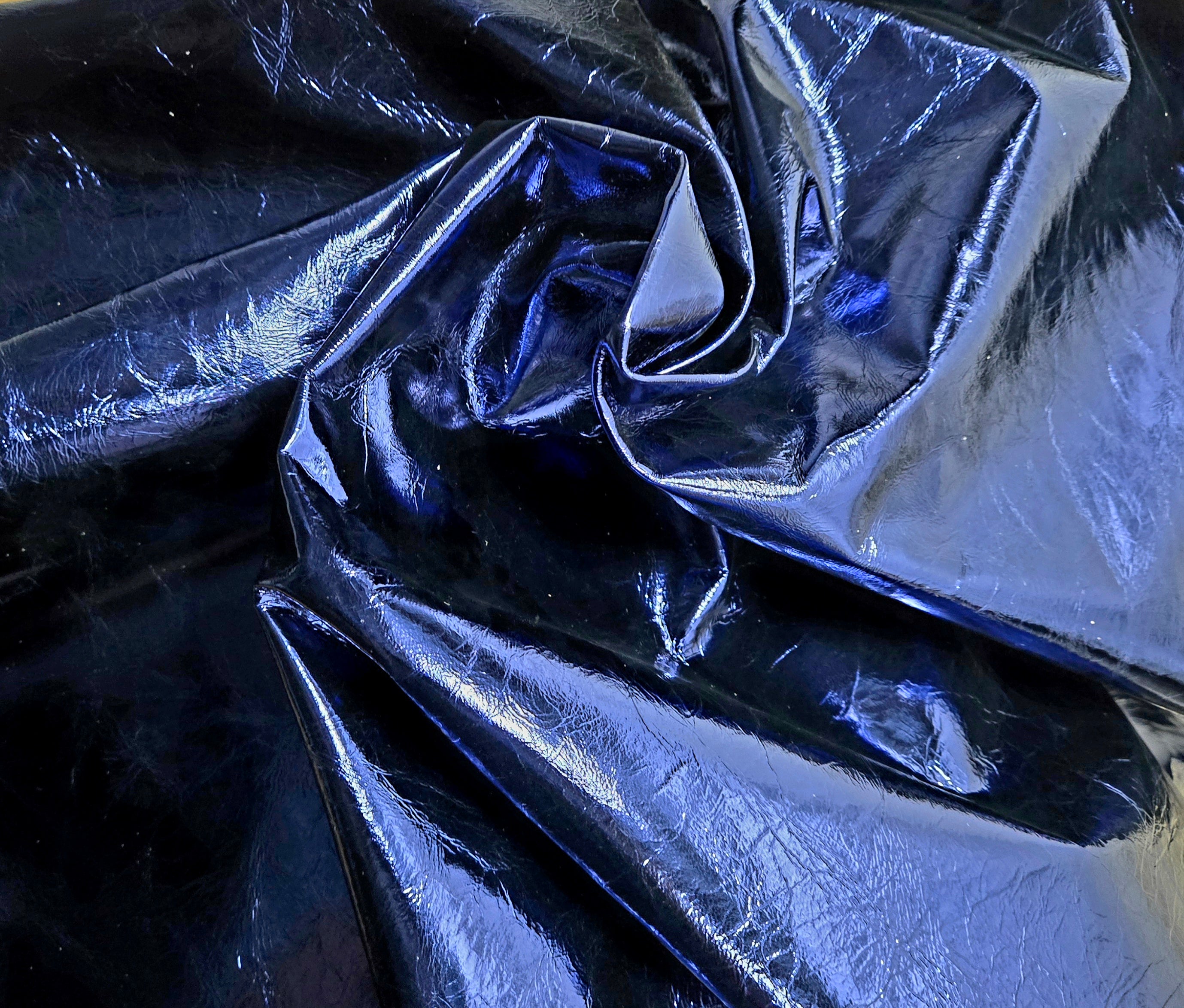 Metallic Royal Blue 1 Oz Leather Lambskins (5 - 6 Square Feet)