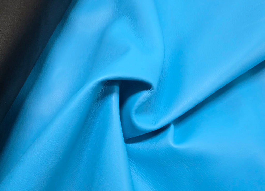 Sky Blue Lined 3 - 4 Oz Leather