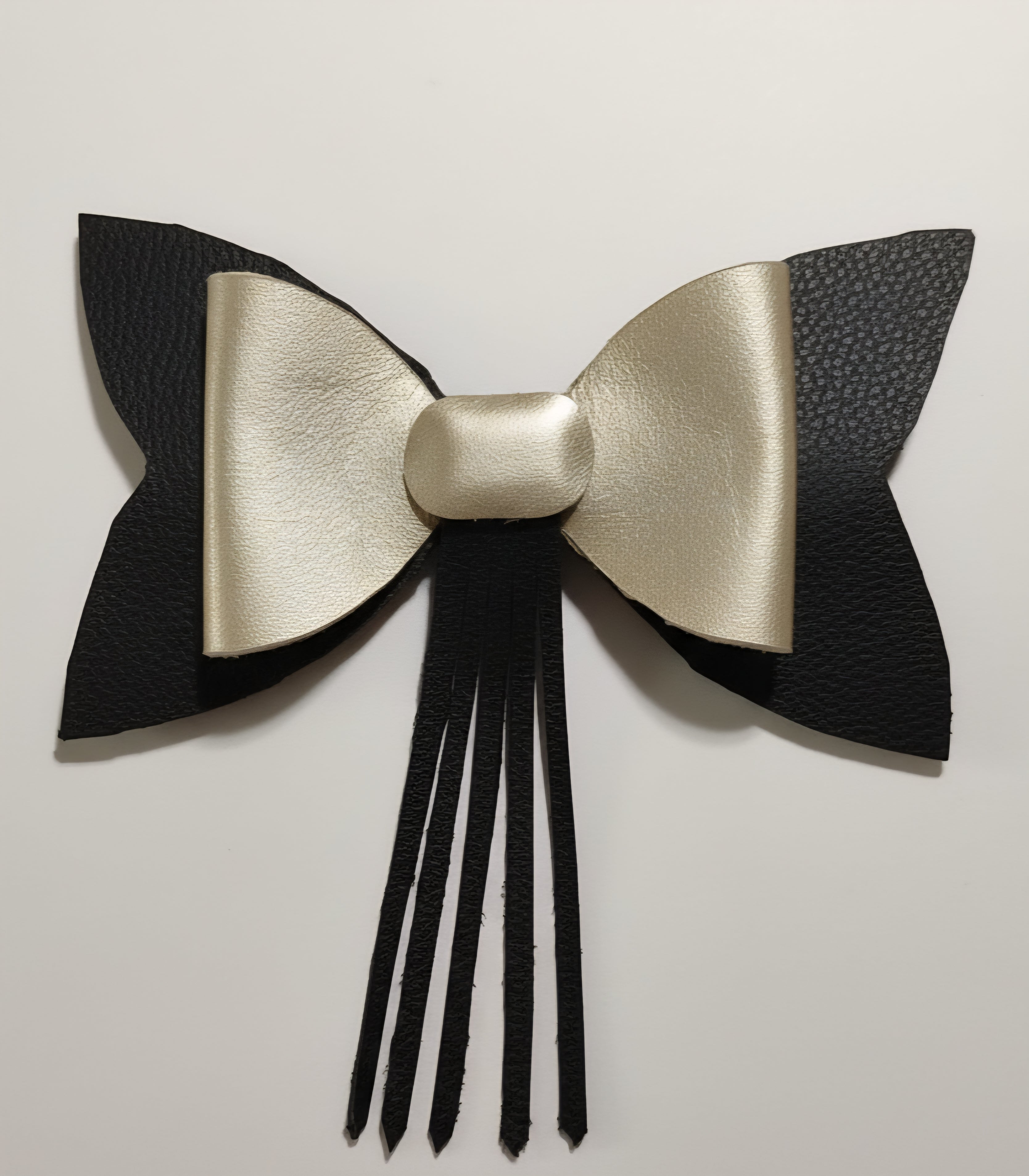 3 Pack Leather Bow Hairclips