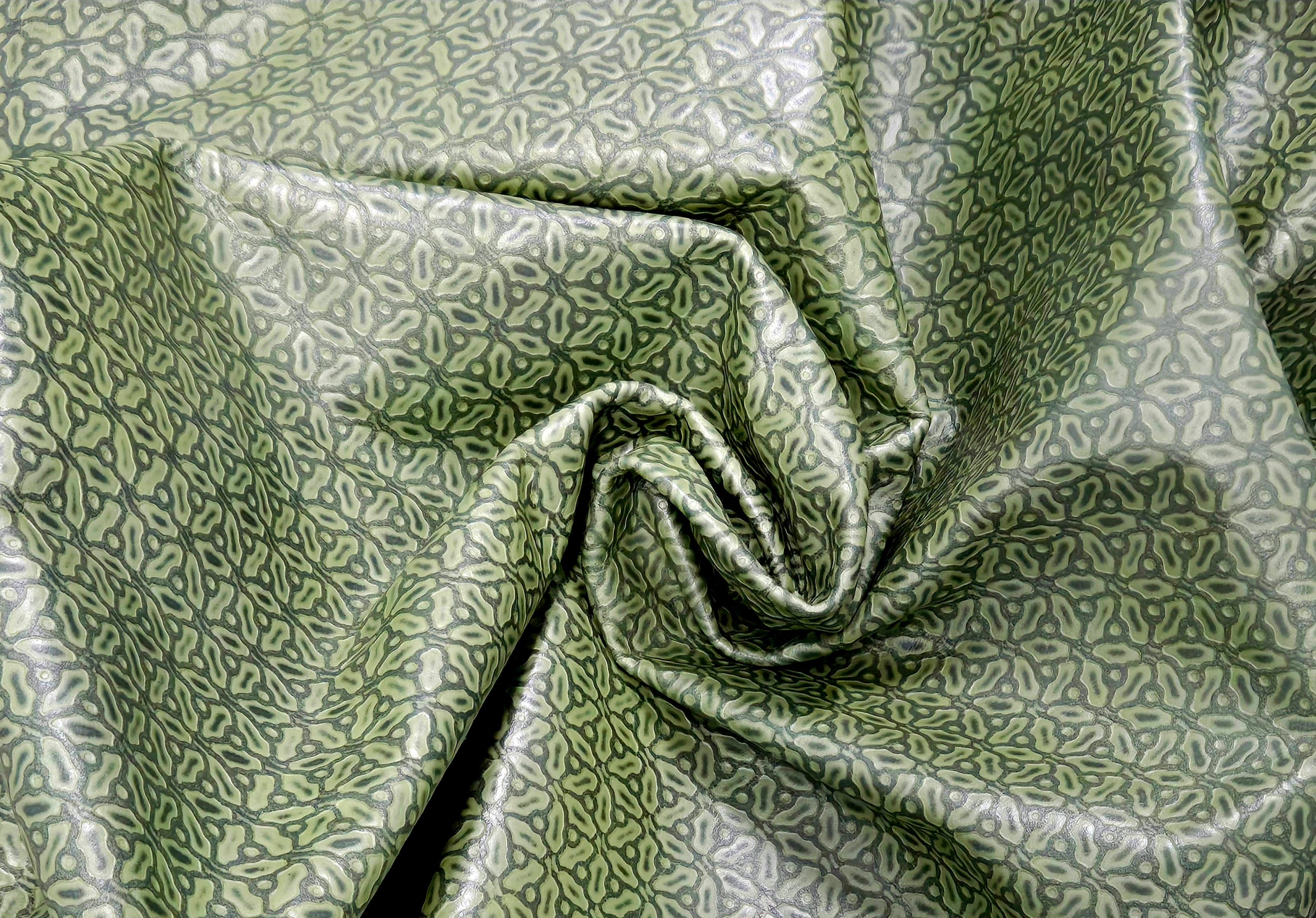 Sage Green Embossed 3 Oz Leather Hides