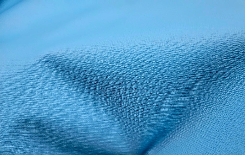 Sky Blue Saffiano Print 2 - 3 Oz Leather Quarter Hides (7 - 8 Square Feet)