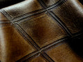Diamond Pattern Brown Leather 1/2 Hide 2.5-3oz (22 Square Feet)