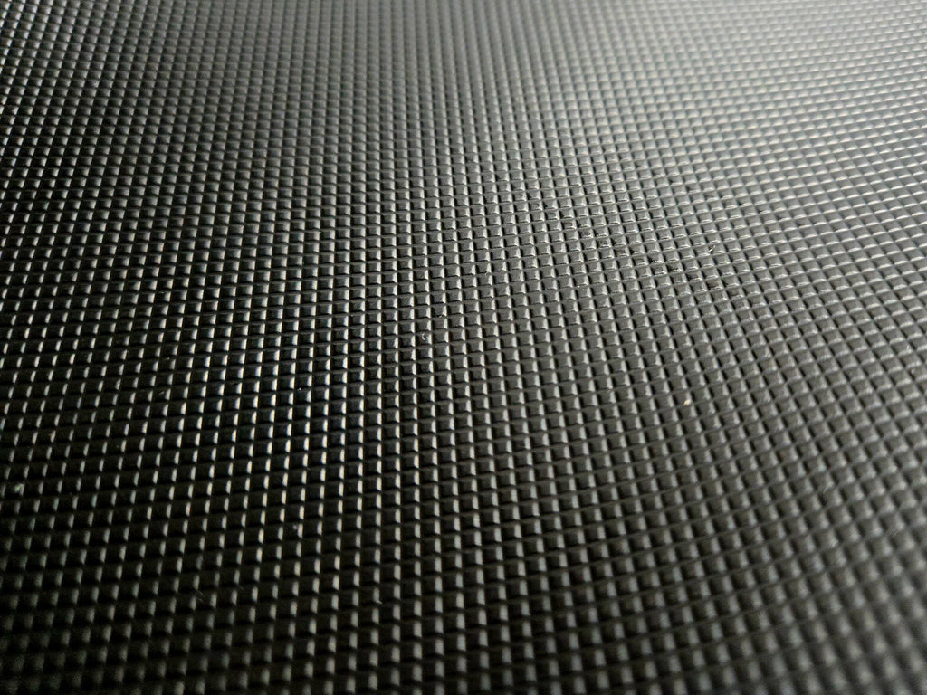 Matte Black Embossed Tiny Diamonds 3 Oz Leather Quarter Hides (9 - 10 Square Feet)