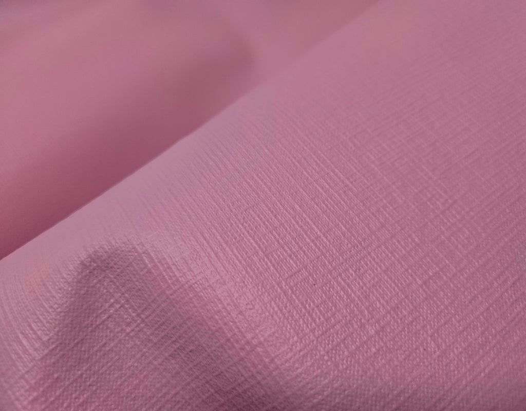 Bubblegum Pink Saffiano Printed 2 - 3 Oz Leather Quarter Hides (11 - 12 Square Feet)