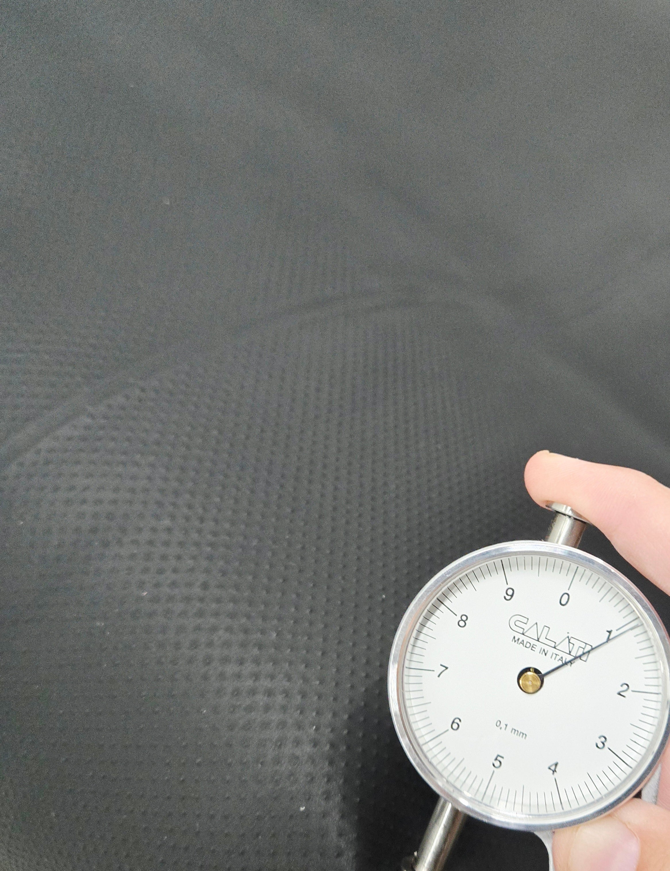 Matte Black Stud Print Leather Quarter Hides (6 - 7 Square Feet)