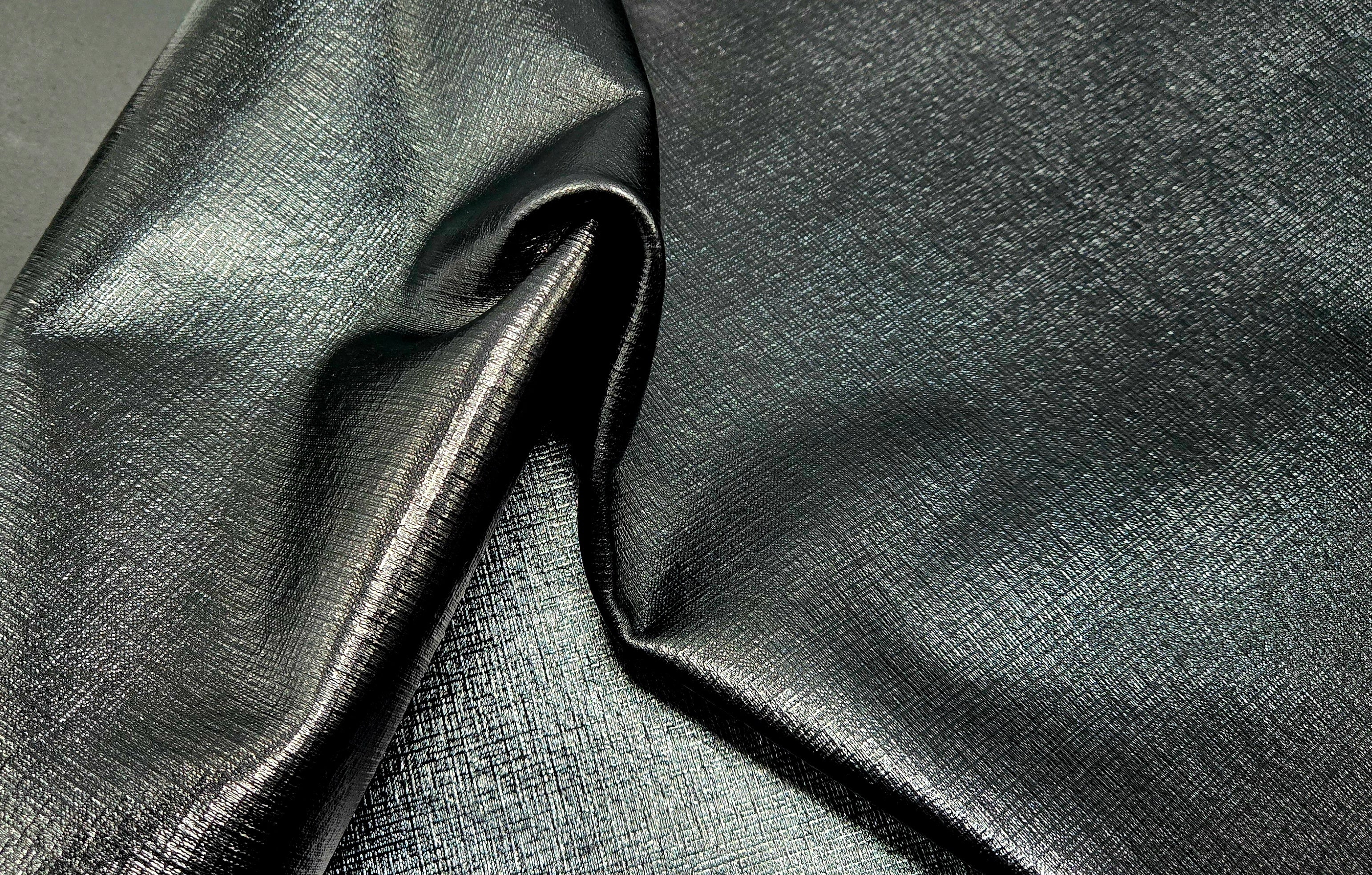 Black Saffiano Print 2 - 3 Oz Leather Quarter Hides (8 Square Feet)