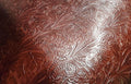 Mahogany Reddish Brown Western Embossed Floral 2.5 Oz - 3.5 Oz Leather