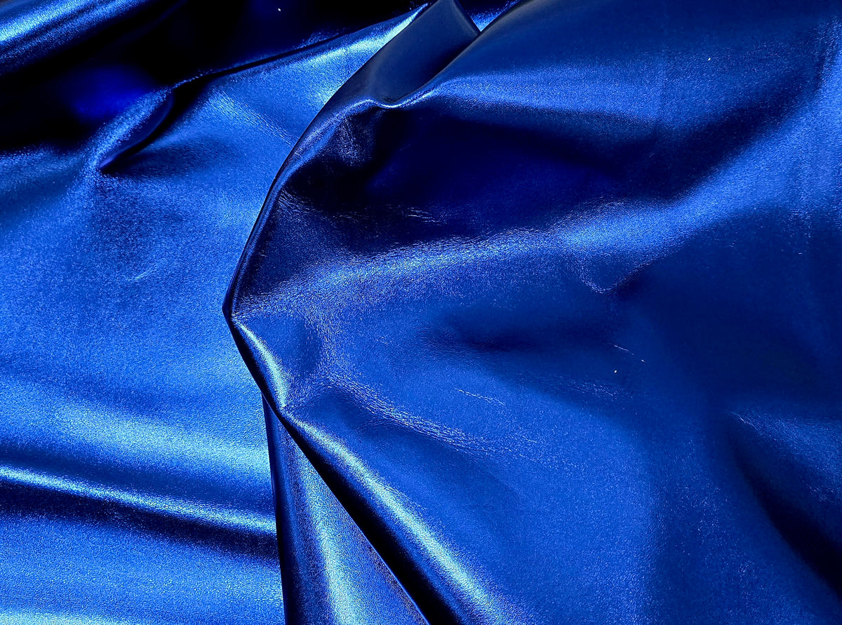 Metallic Sapphire Blue Lambskins