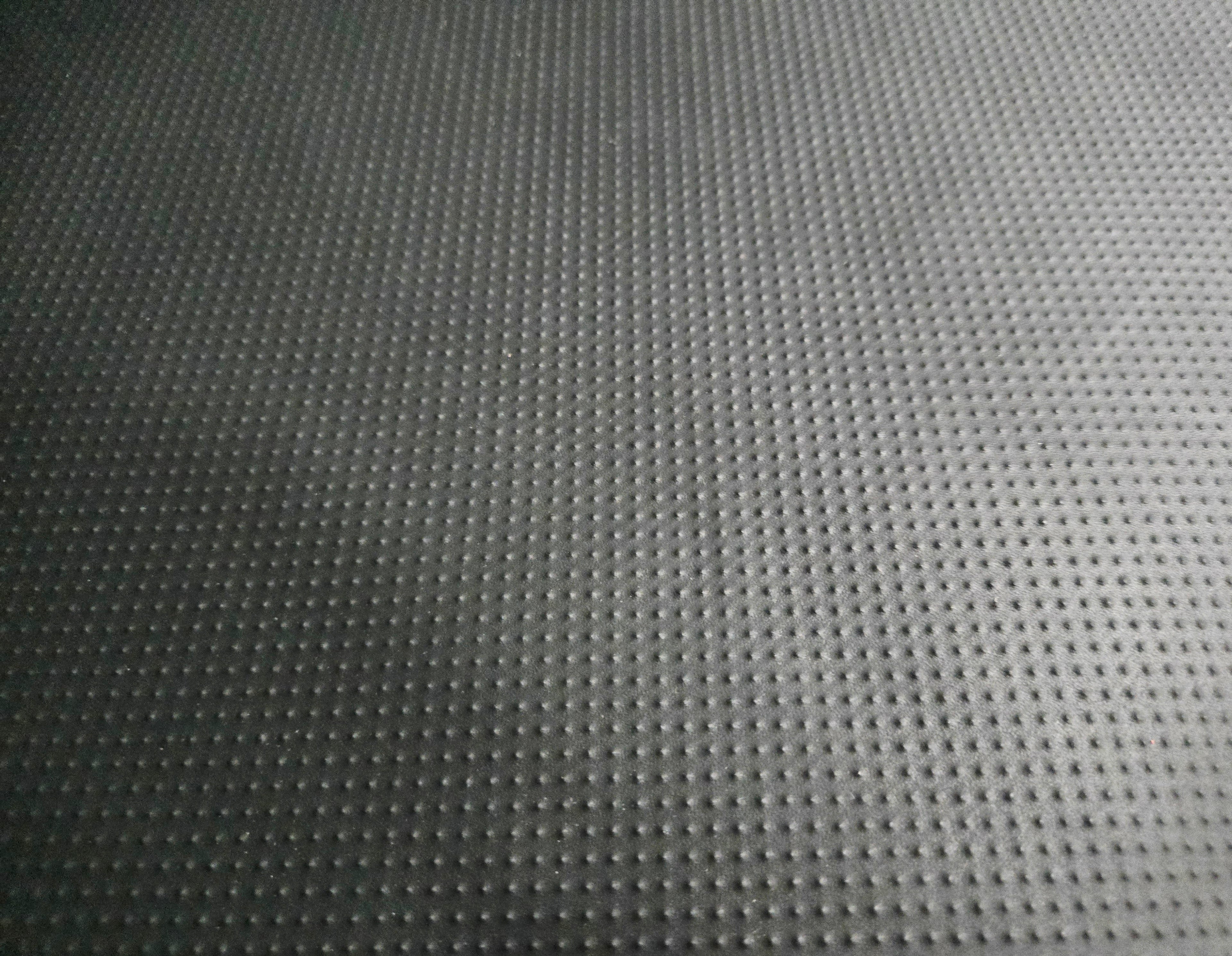 Matte Black Stud Print Leather Quarter Hides (6 - 7 Square Feet)