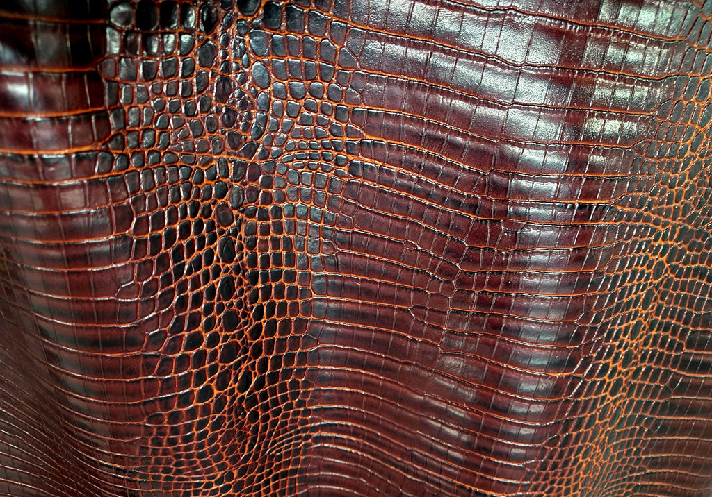 Variegated Brown 3 - 4 Oz Leather Quarter Hide (8 - 9 Square Feet)