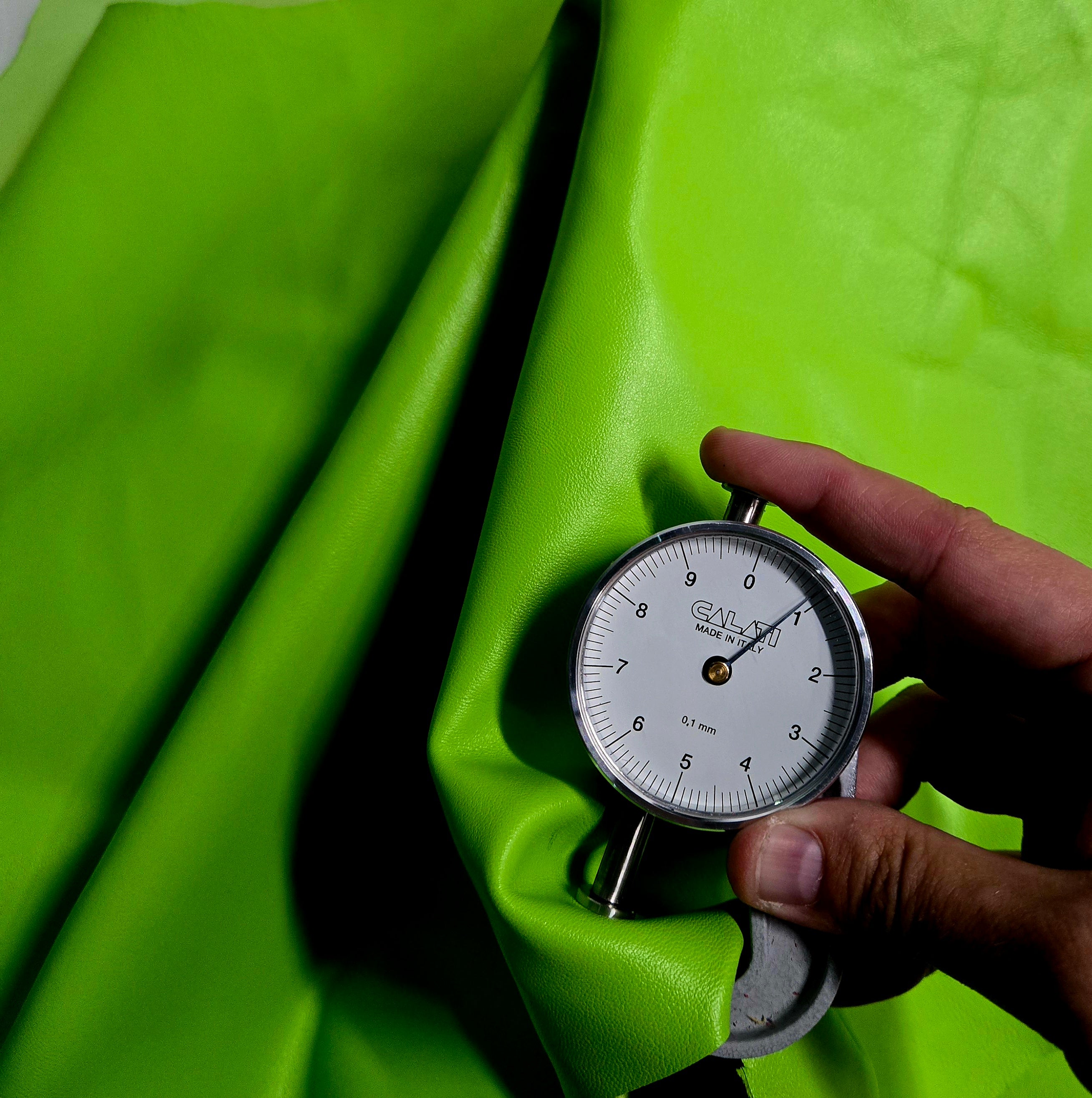 Electric Lime 2 Oz Leather Lambskins (5 - 6 Square Feet)