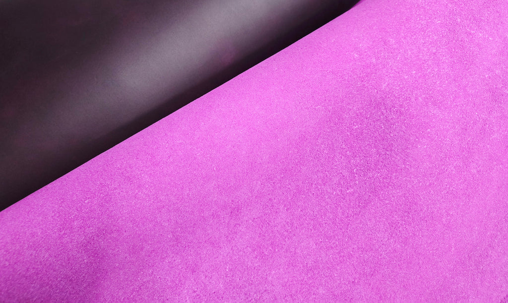 Purple Violet Pull-up 4 Oz Leather Quarter Hides (11 - 12 Square Feet)
