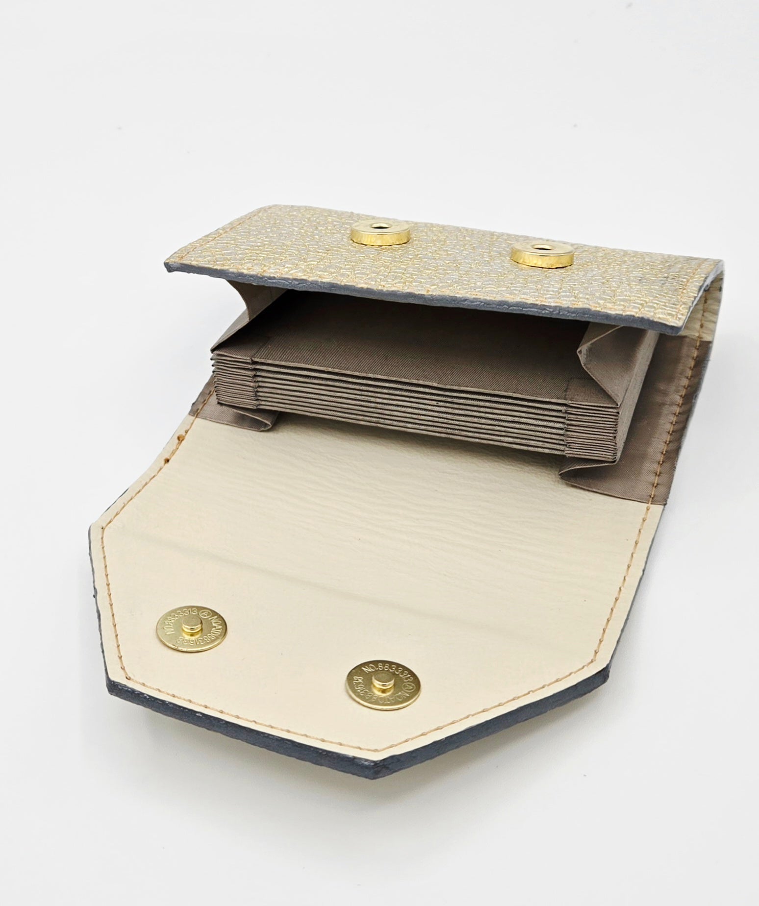 Glitzy Gold and Silver RFID Wallet and Card Holder